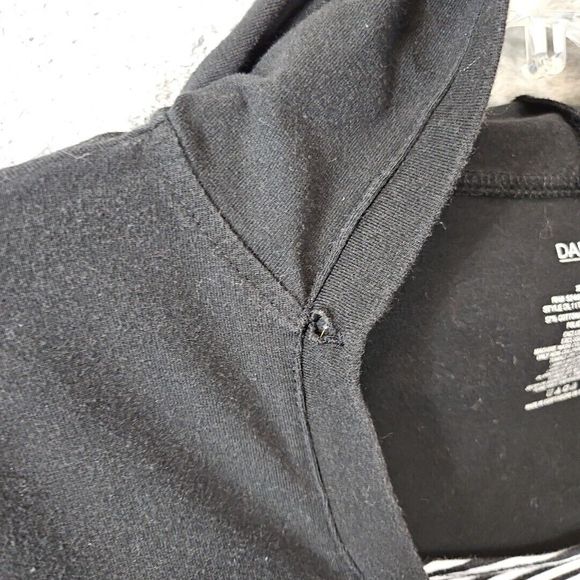 Danskin pullover hoodie top womens xl Black no drawstring - Picture 8 of 9